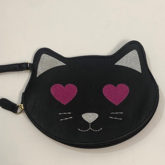 Women’s Betsey Johnson Luv Betsey Black Cat Wristlet Clutch Pouch - Picture 1 of 4